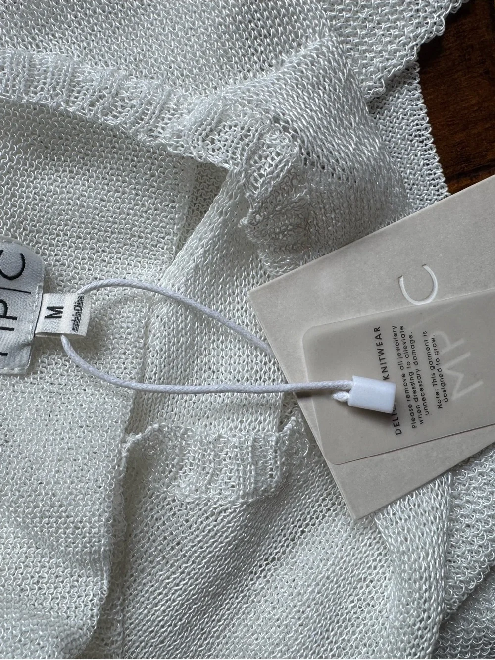 NWT White Swimsuit Coverup with Subtle Texture